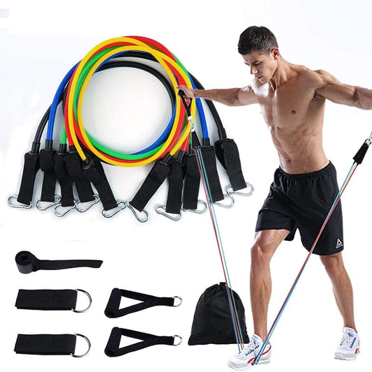 Power Exercise Resistance Band Set 5 In 1